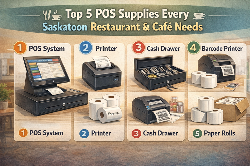 Top 5 POS Supplies Every Saskatoon Restaurant & Café Needs