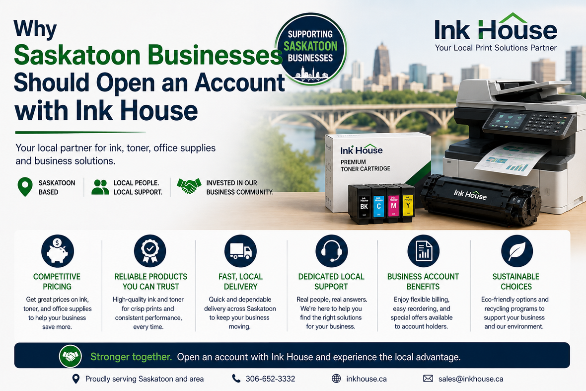 Why Saskatoon Businesses Should Open an Account with Ink House