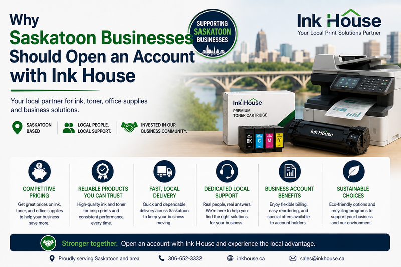 Why Saskatoon Businesses Should Open an Account with Ink House