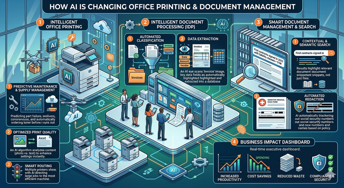 How AI Is Changing Office Printing and Document Management