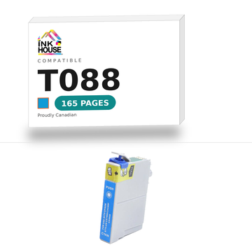T088 Cyan compatible ink cartridge, 165 pages