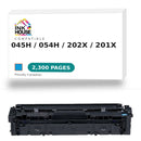 Generic Canon 045H/Canon 054H/HP 202X/HP 201X CYAN Toner Cartridge High Yield-1