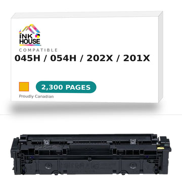 Generic Canon 045H/Canon 054H/HP 202X/HP 201X YELLOW Toner Cartridge High Yield