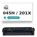 Generic Canon 045H/HP 201X CYAN (CF401X) Toner Cartridge High Yield-1