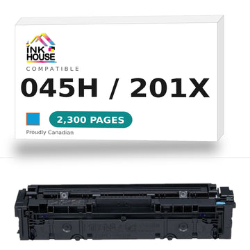 Generic Canon 045H/HP 201X CYAN (CF401X) Toner Cartridge High Yield