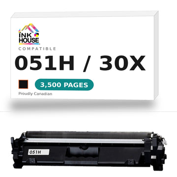 Canon 051H/HP 30X (CF230X) Compatible Black Toner Cartridge High Yield (High Capacity of Canon 051/ CF230A)