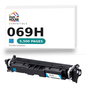Canon 069H 5097C001 Compatible Cyan Toner Cartridge High Yield - With Chip
