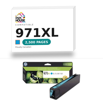 971XL Cyan compatible ink cartridge, 2,500 pages
