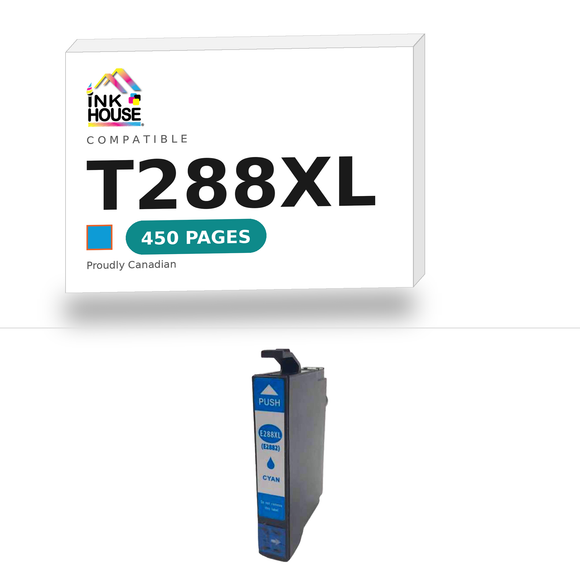 T288XL Cyan compatible ink cartridge, 450 pages