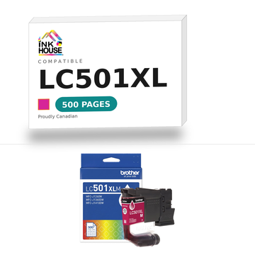 Brother LC501XL Magenta compatible ink cartridge, 500 pages