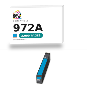 972A Cyan compatible ink cartridge, 3,000 pages