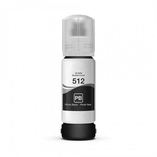 COMPATIBLE WITH Epson T512BK Black ink bottle for use in Expression Premium ET7700Expression Premium ET7750