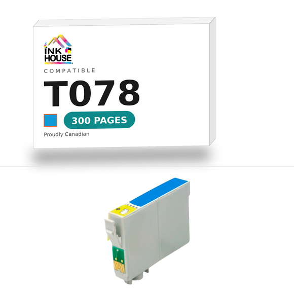 T078 Cyan compatible ink cartridge, 300 pages