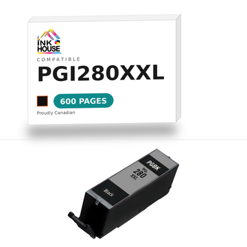 PGI280XXL Black compatible ink cartridge, 600 pages