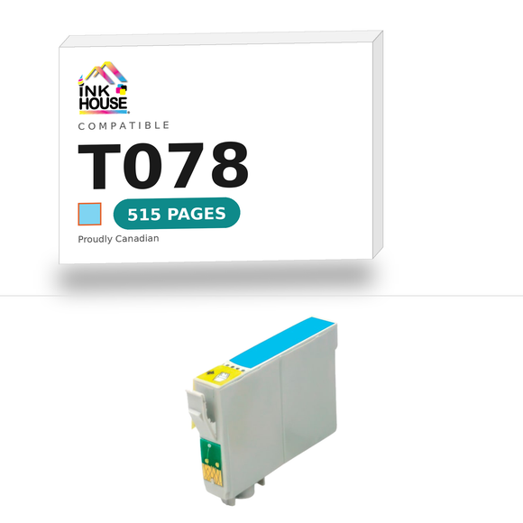T078 Light Cyan compatible ink cartridge, 515 pages