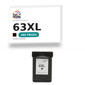 63XL Black compatible ink cartridge, 480 pages