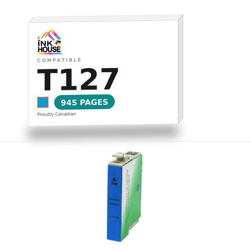 T127 Cyan compatible ink cartridge, 945 pages