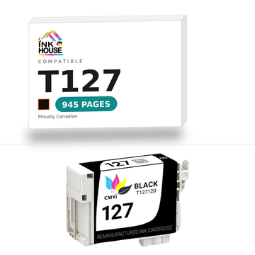 T127 Black compatible ink cartridge, 945 pages