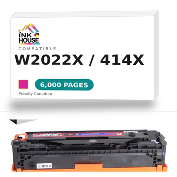 HP 414X W2022X Magenta compatible toner cartridge box