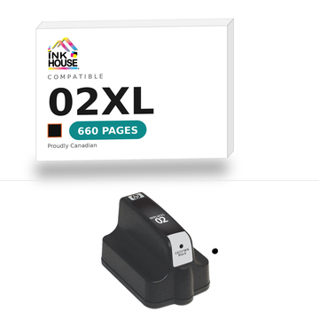 02XL Black compatible ink cartridge, 660 pages