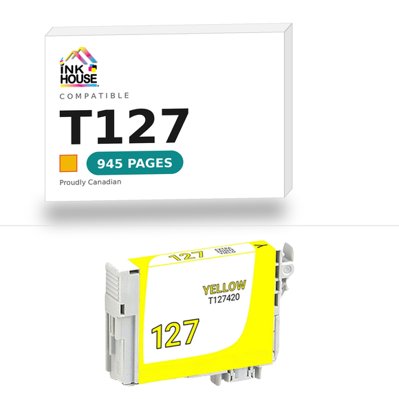 T127 Yellow compatible ink cartridge, 945 pages
