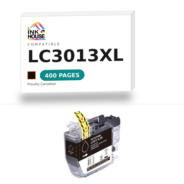 Brother LC3013XL Black compatible ink cartridge, 400 pages