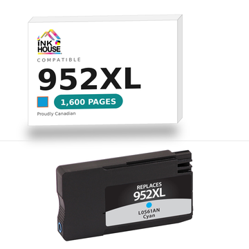 952XL Cyan compatible ink cartridge, 1,600 pages