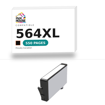 564XL Black compatible ink cartridge, 550 pages