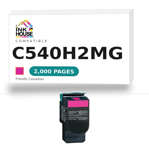Lexmark New Compatible C540H2MG Magenta Toner Cartridge  High Capacity