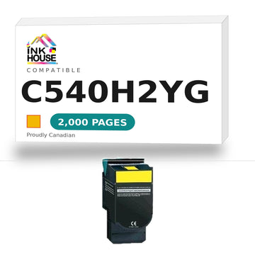 Lexmark New Compatible C540H2YG Yellow Toner Cartridge  High Capacity