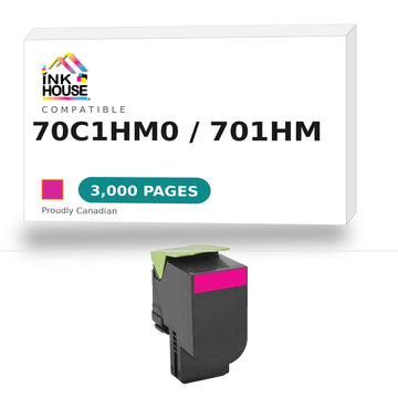 Remanufactured LEXMARK 70C1HM0 MAGENTA TONER 701HM  CS310DN/410N/410DN 3K