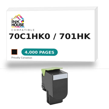 Remanufactured LEXMARK 70C1HK0  BLACK TONER 701HK  CS310DN/410N/410DN 4K