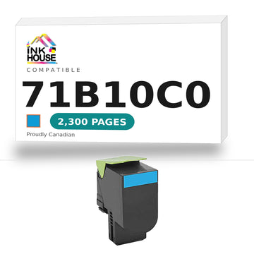Remanufactured 71B10C0 CYAN Toner Cartridge for Lexmark CS317,CX317,CS417,CX417,CS517,CX5
