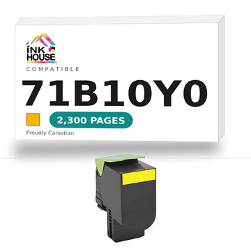 Remanufactured 71B10Y0 YELLOW Toner Cartridge for Lexmark CS317,CX317,CS417,CX417,CS517,CX5
