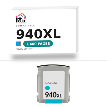 940XL Cyan compatible ink cartridge, 1,400 pages