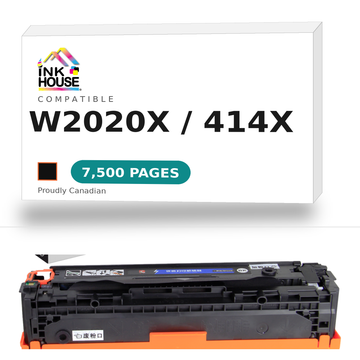 HP 414X W2020X Black compatible toner cartridge box