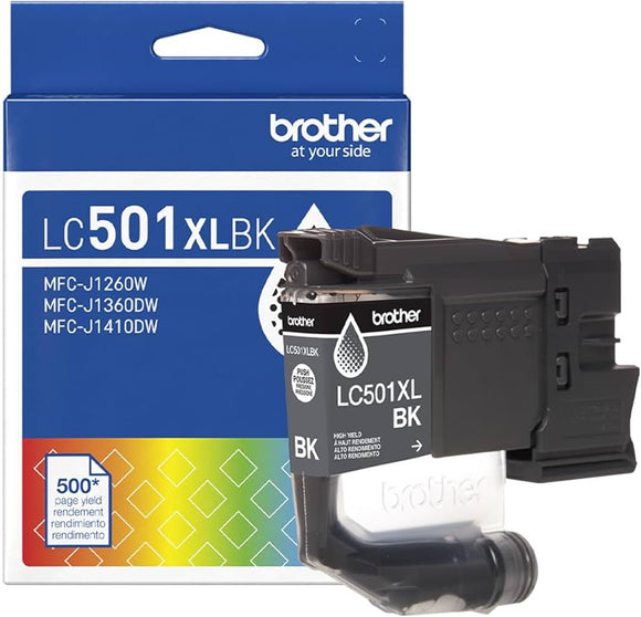 Brother LC501XLBK Original Black Ink Cartridge High Yield