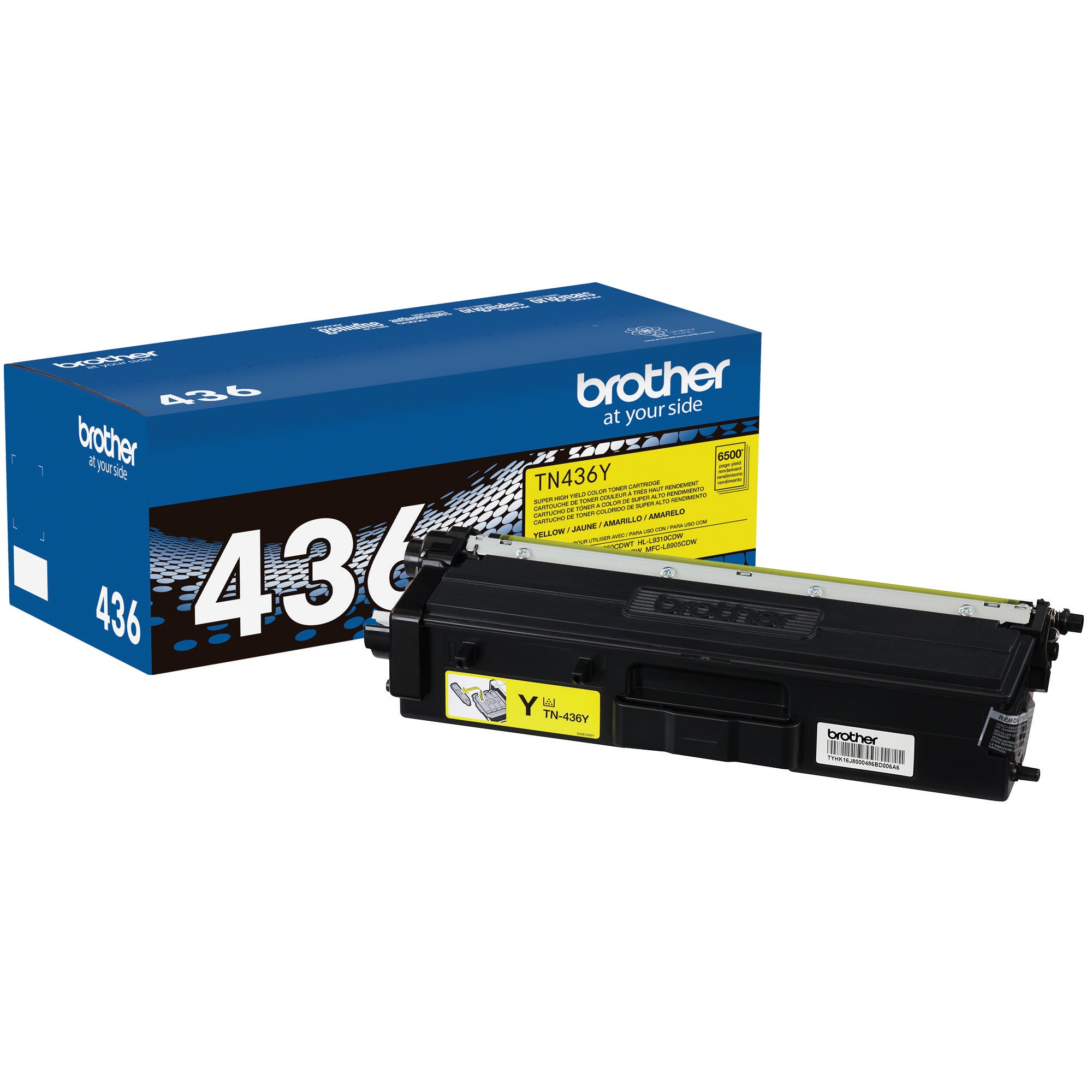 Brother TN436Y Original Yellow Toner Cartridge Extra High Yield 6500 Pages