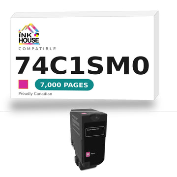 Lexmark 74C1SM0 Remanufactured Magenta Program Toner Cartridge