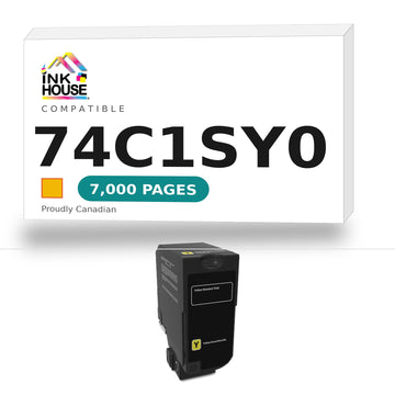 Lexmark 74C1SY0 Remanufactured Yellow Program Toner Cartridge