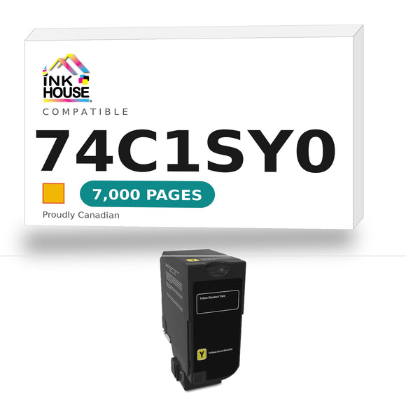 Lexmark 74C1SY0 Remanufactured Yellow Program Toner Cartridge