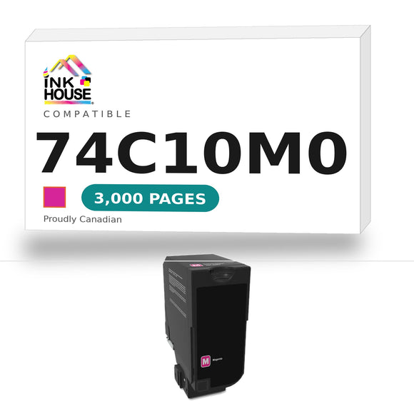 Lexmark 74C10M0 Remanufactured Magenta Toner Cartridge