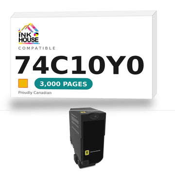 Lexmark 74C10Y0 Remanufactured Yellow Toner Cartridge