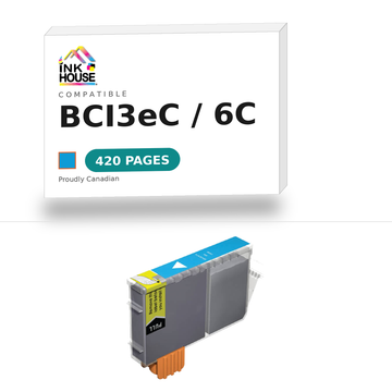 BCI3eC / 6C Cyan compatible ink cartridge, 420 pages