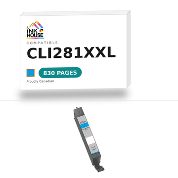 CLI281XXL Cyan compatible ink cartridge, 830 pages