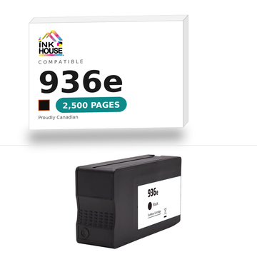 936e Black compatible ink cartridge, 2,500 pages