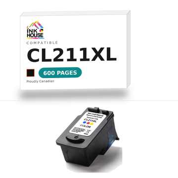 CL211XL Tri-Color compatible ink cartridge, 600 pages