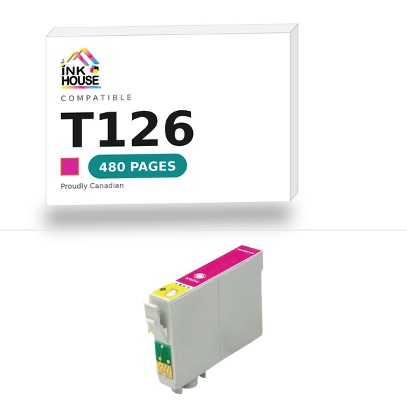 T126 Magenta compatible ink cartridge, 480 pages