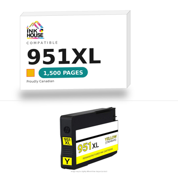 951XL Yellow compatible ink cartridge, 1,500 pages
