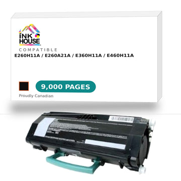 Lexmark Remanufactured E260H11A/E260A21A/E360H11A/E460H11A Toner Cartridge (9000 Pages)